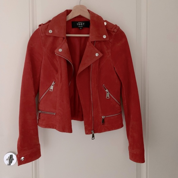 Vera Moda suede burned orange jacket. - Picture 1 of 1